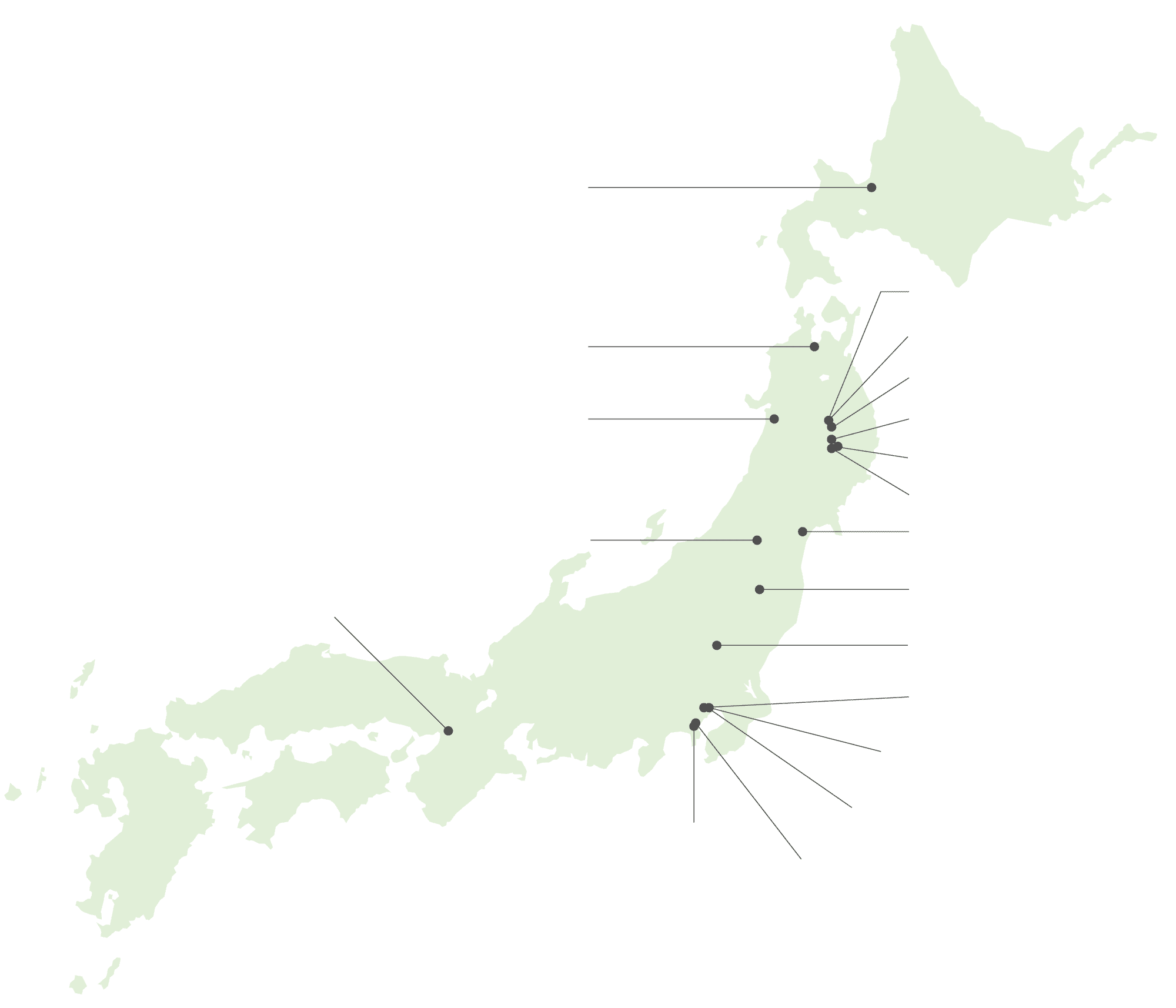 イラスト日本地図