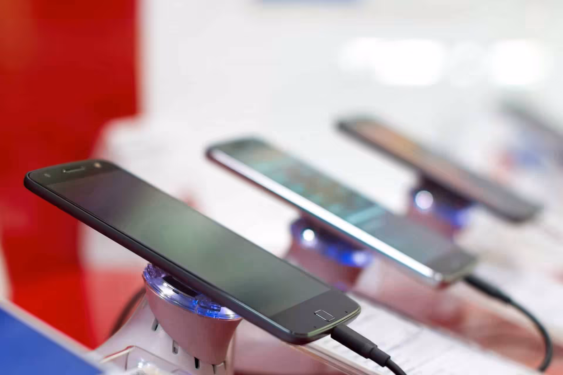 スマートフォン展示