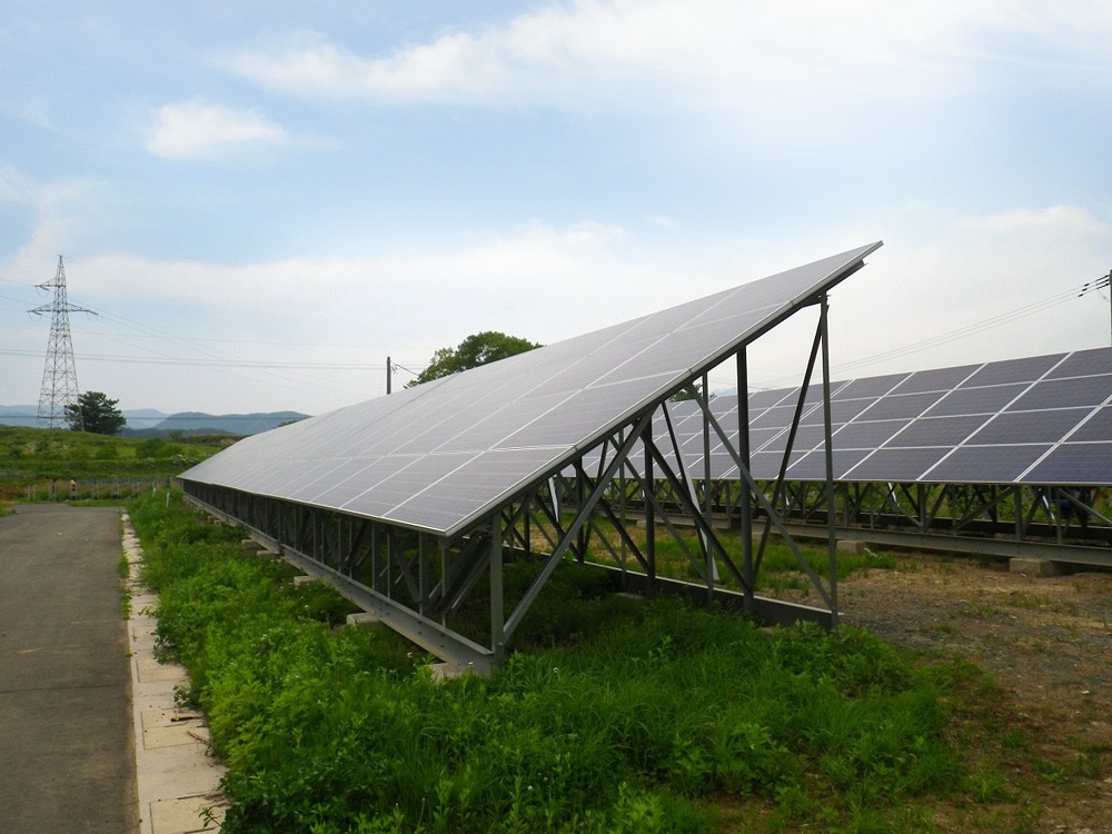 太陽光発電パネル　岩手県盛岡市湯沢東​